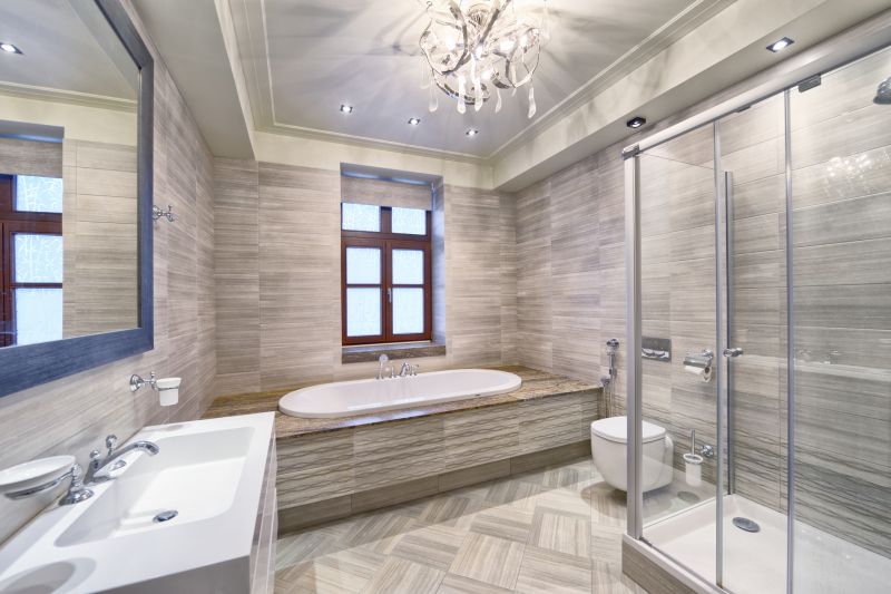 Elegant Bathroom with Recessed Lighting